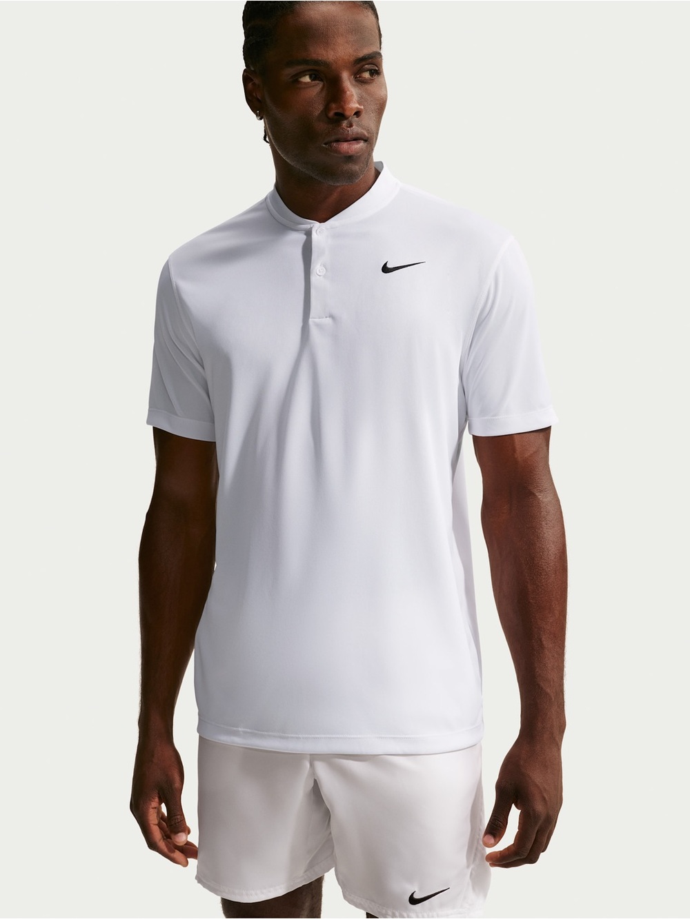 Nike Court Dri-FIT Tennis Blade Polo Shirt White Men’s Size Medium